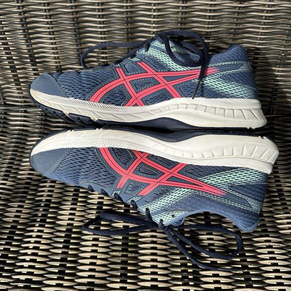 Asics Shoes‎ Womens Size 8 Gel Contend 6 1012A571 Blue Running Sneakers - Picture 8 of 11